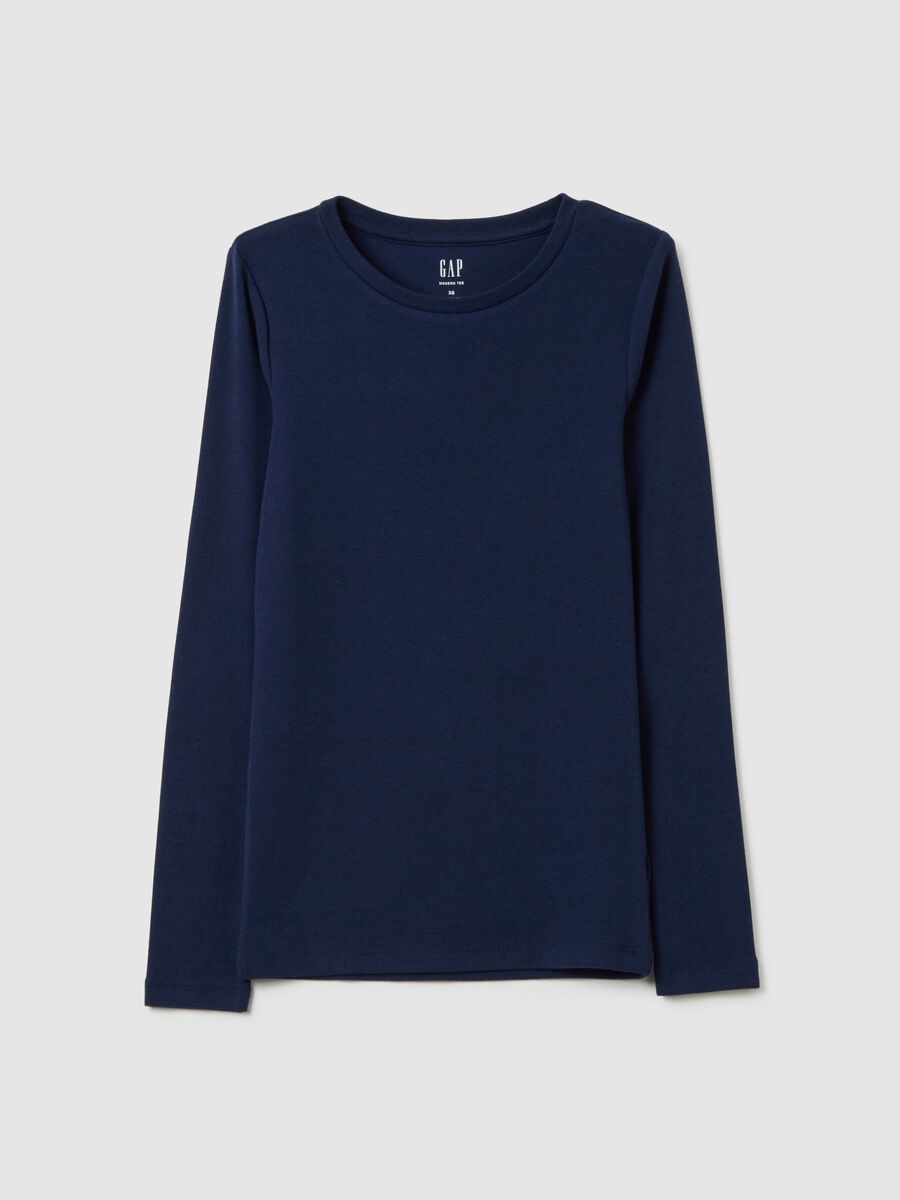 Long-sleeved T-shirt in cotton and modal_2
