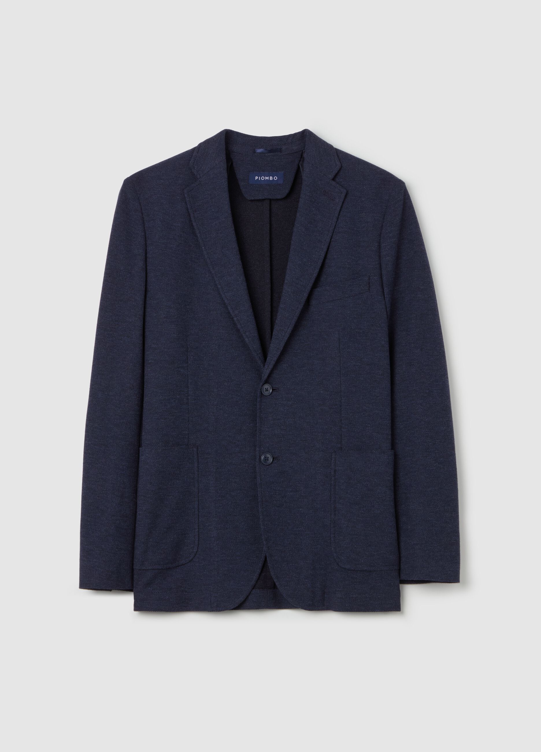 Blazer monopetto regular fit in maglia