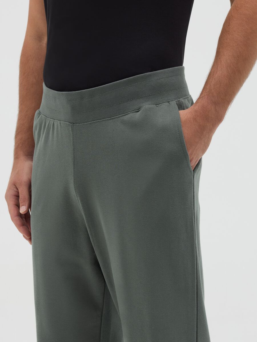 Cotton joggers with drawstring_2