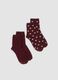 2-pack multicolour socks in stretch organic cotton_0