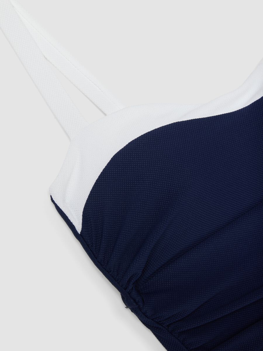 Blue and white stretch fabric swimsuit_5