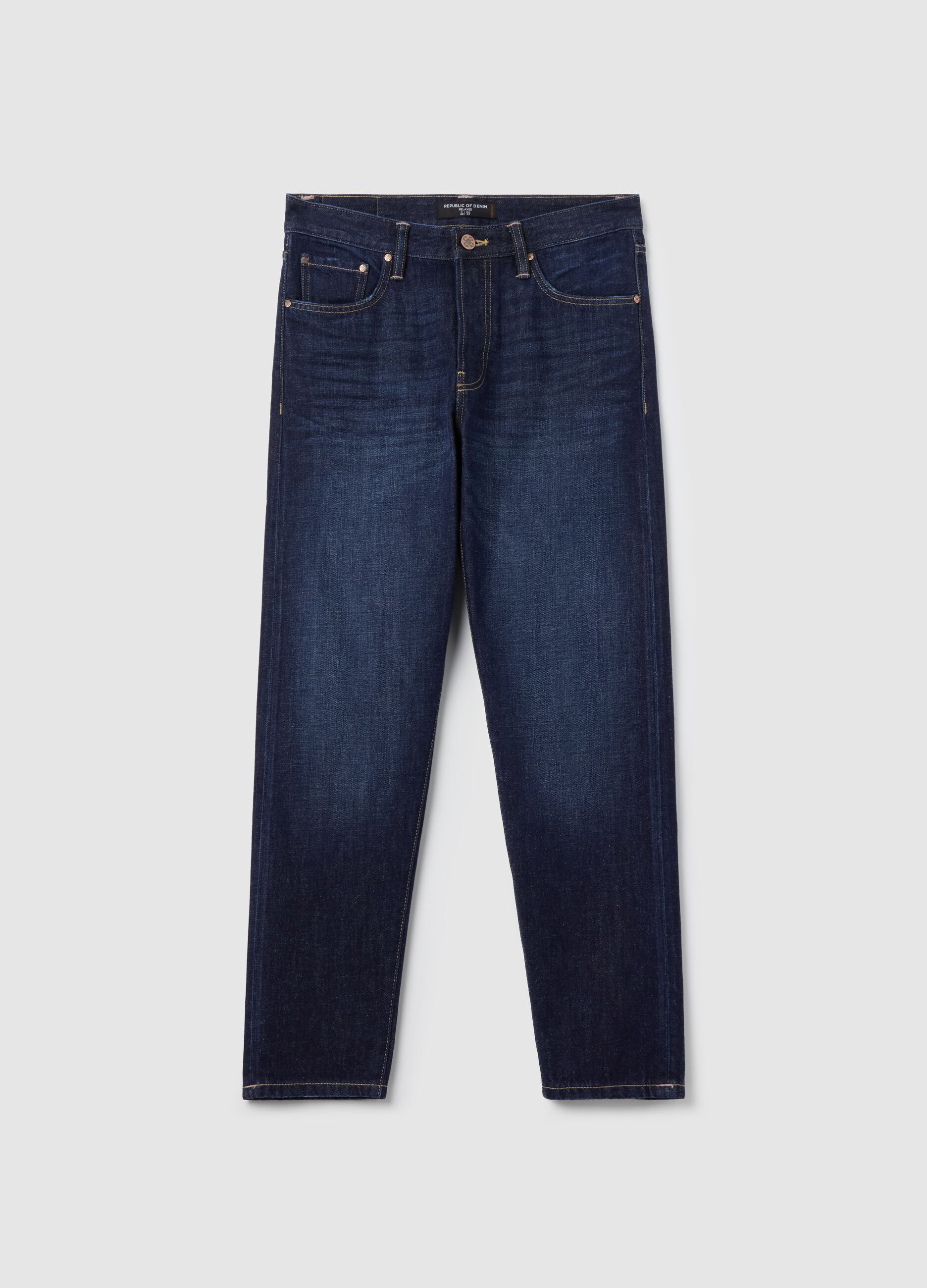 Relaxed-fit jeans with fading