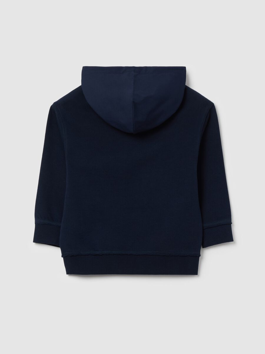 Cotton sweatshirt with hood and lettering print_4
