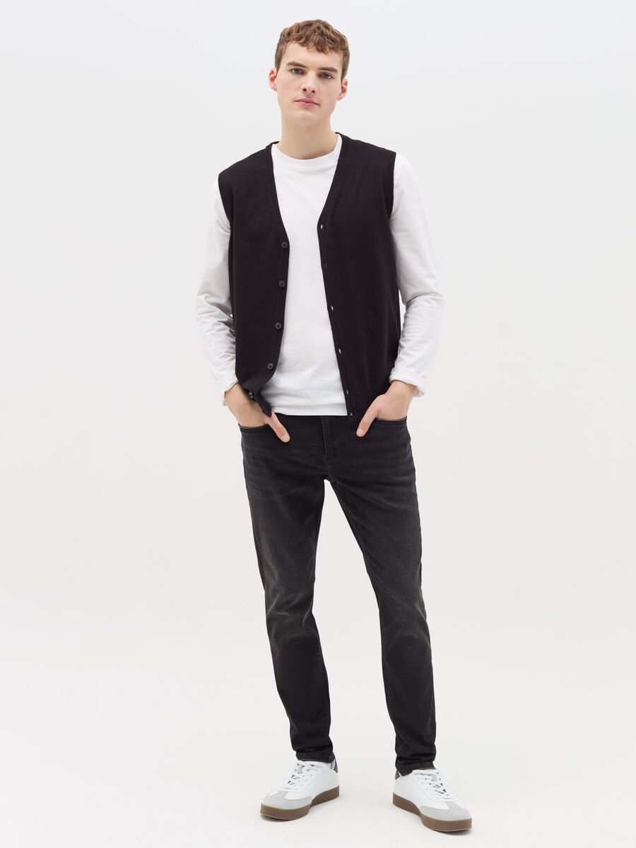 Skinny-fit jeans in stretch cotton_0