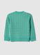 Green pure cotton regular fit pullover for children_4