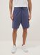 Blue relaxed-fit cotton-blend shorts_1