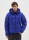 Electric Blue Iconic Puffer Jacket with Removable Hood_1