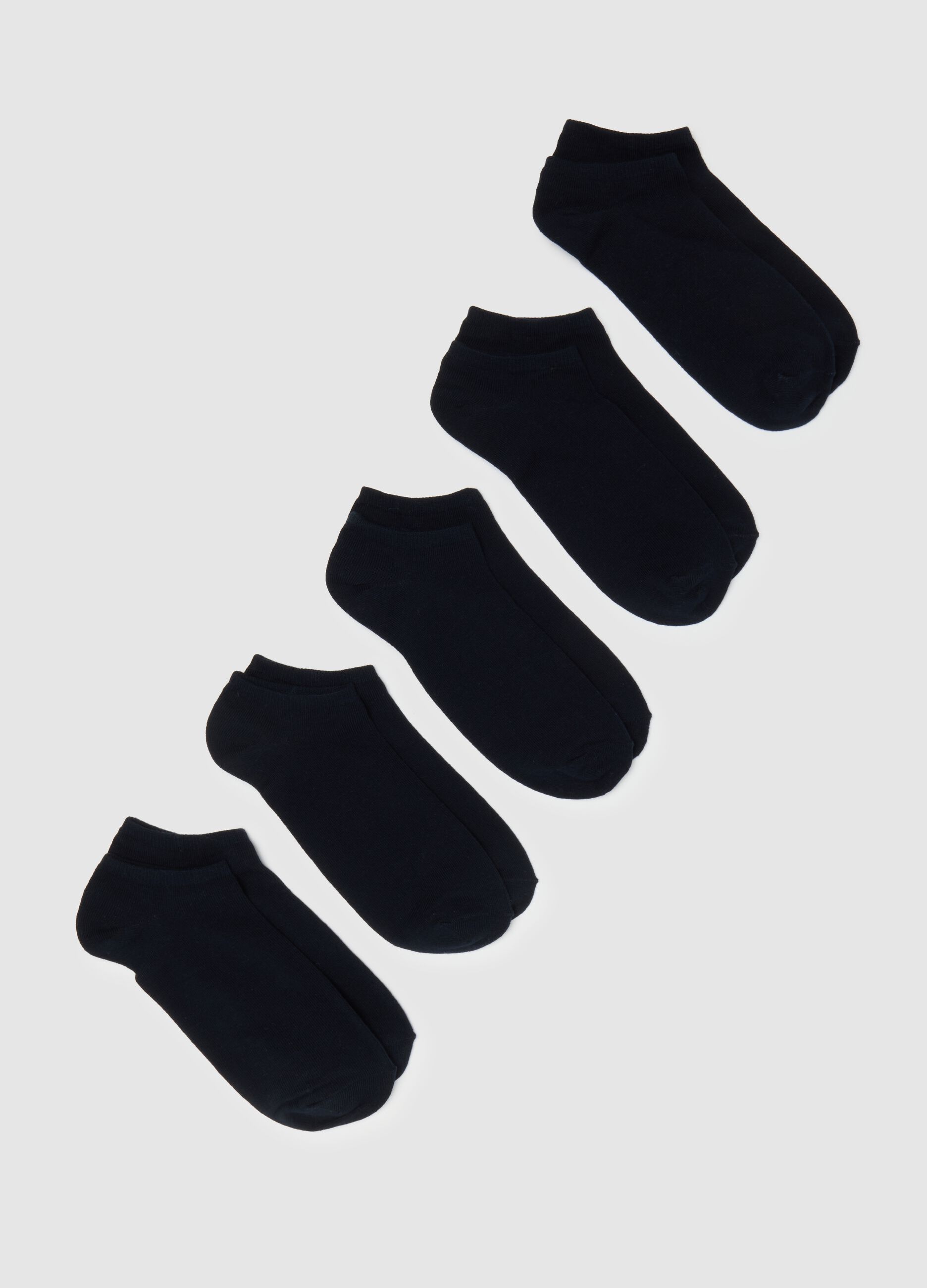 Men's blue cotton blend socks multipack
