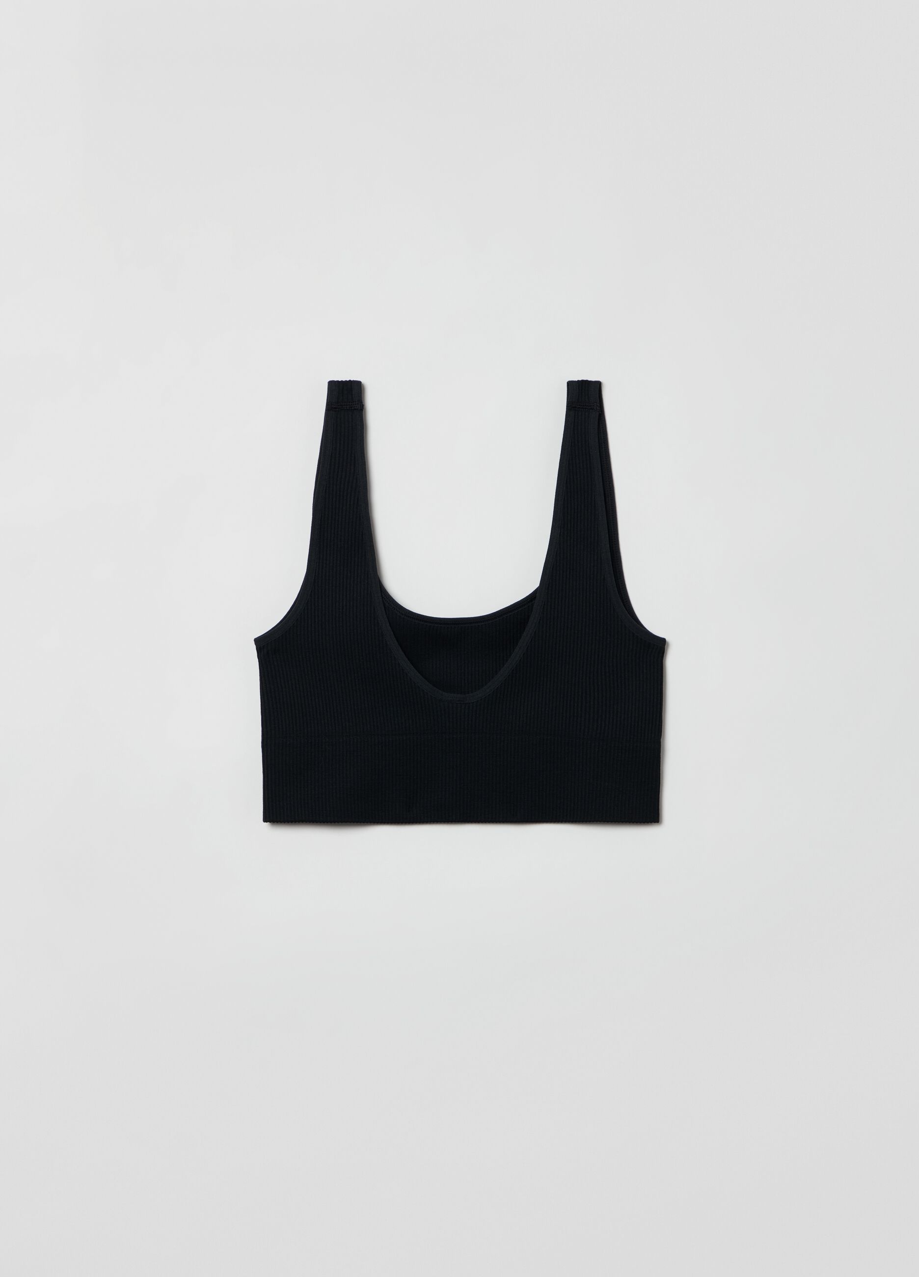 Seamless vest with spaghetti straps