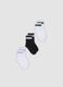 3-pack of white short socks in stretch organic cotton for girls_0