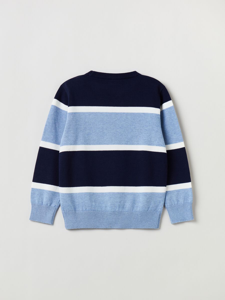 Pullover in cotone a righe_1