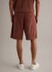 Brown cotton-blend Bermuda shorts with elasticated waist_2