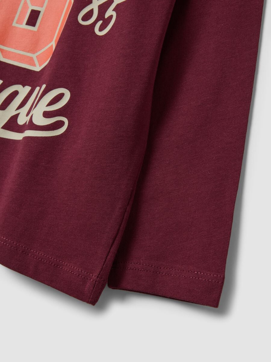 Purple organic cotton crew-neck T-shirt_3