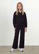 Black organic cotton hooded sweatshirt_2