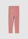 Girls' Skinny Pink Leggings in Stretch Cotton_1