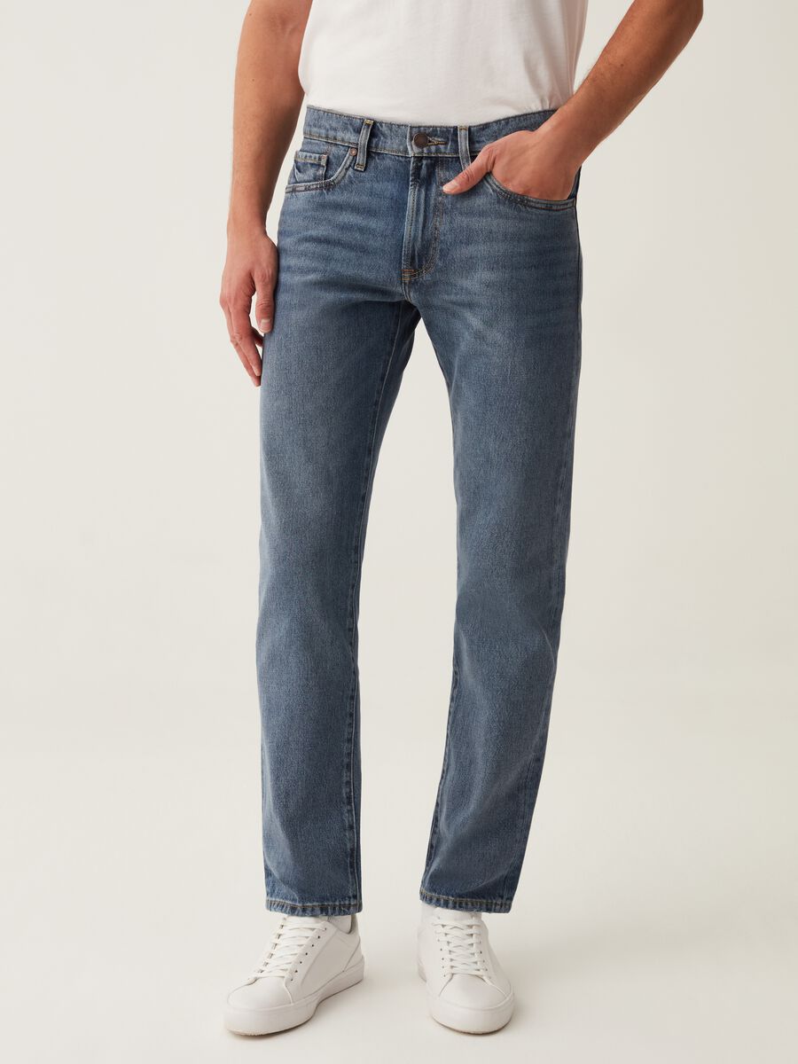 Jeans regular fit cinque tasche_1