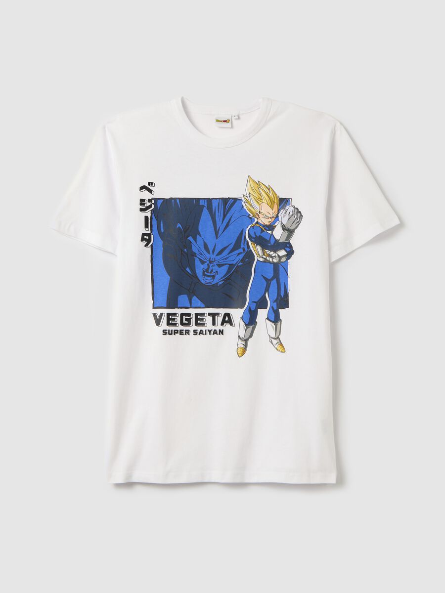 White T-shirt with Vegeta Super Sayian print_4