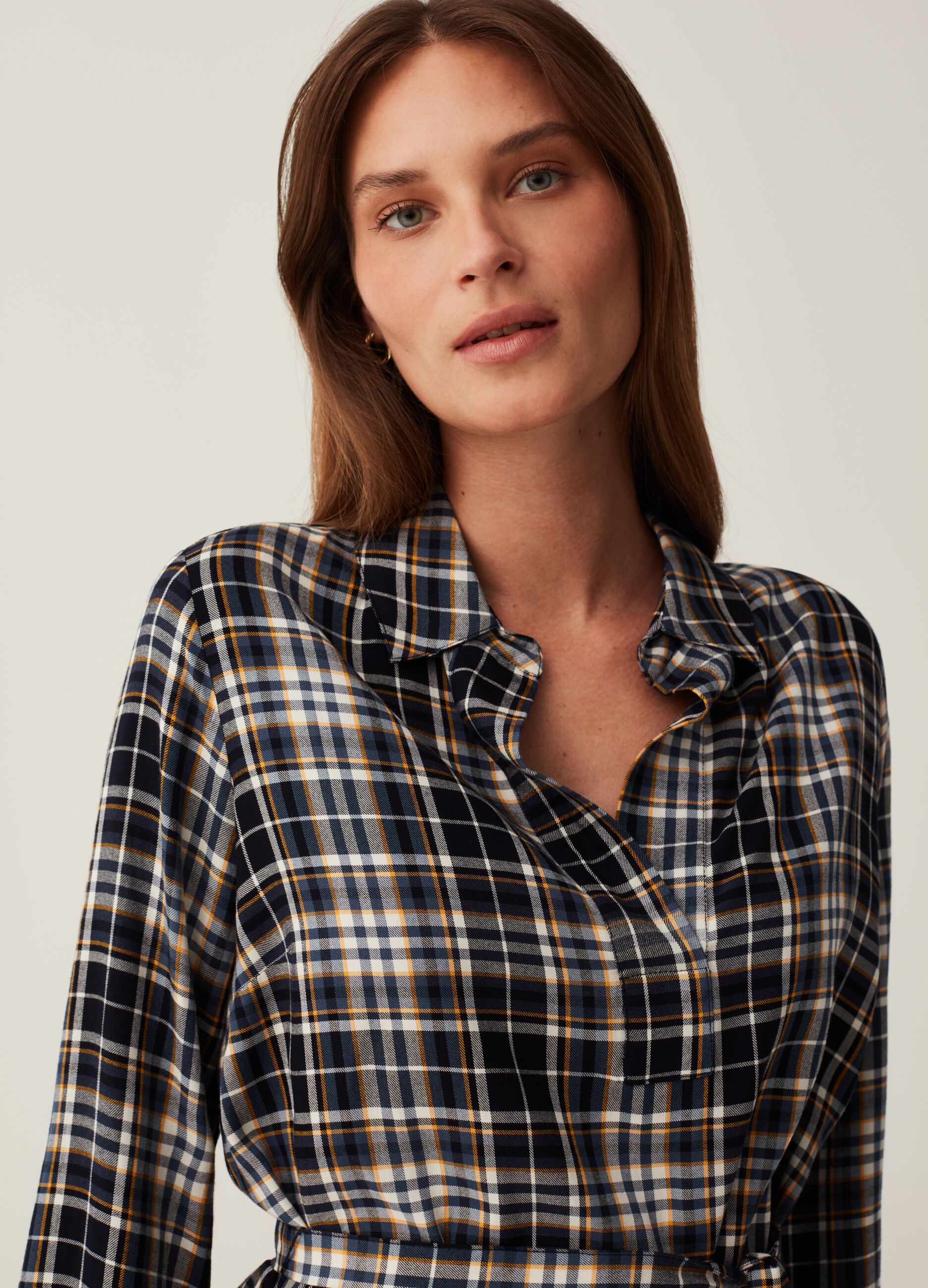 Camicia premaman in flanella check_3