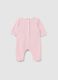 Pink cotton baby romper with snap closure_1