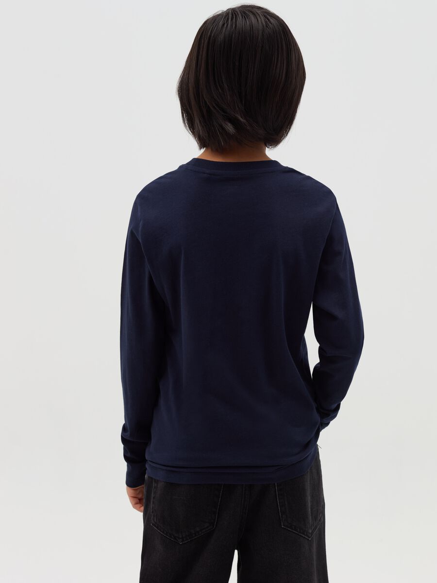 T-shirt a maniche lunghe con stampa_1