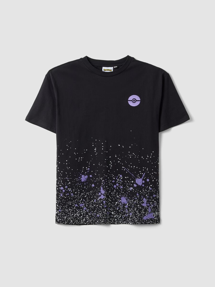 Kids' Oversized Black Pure Cotton Pok&eacute;mon Print T-shirt_0