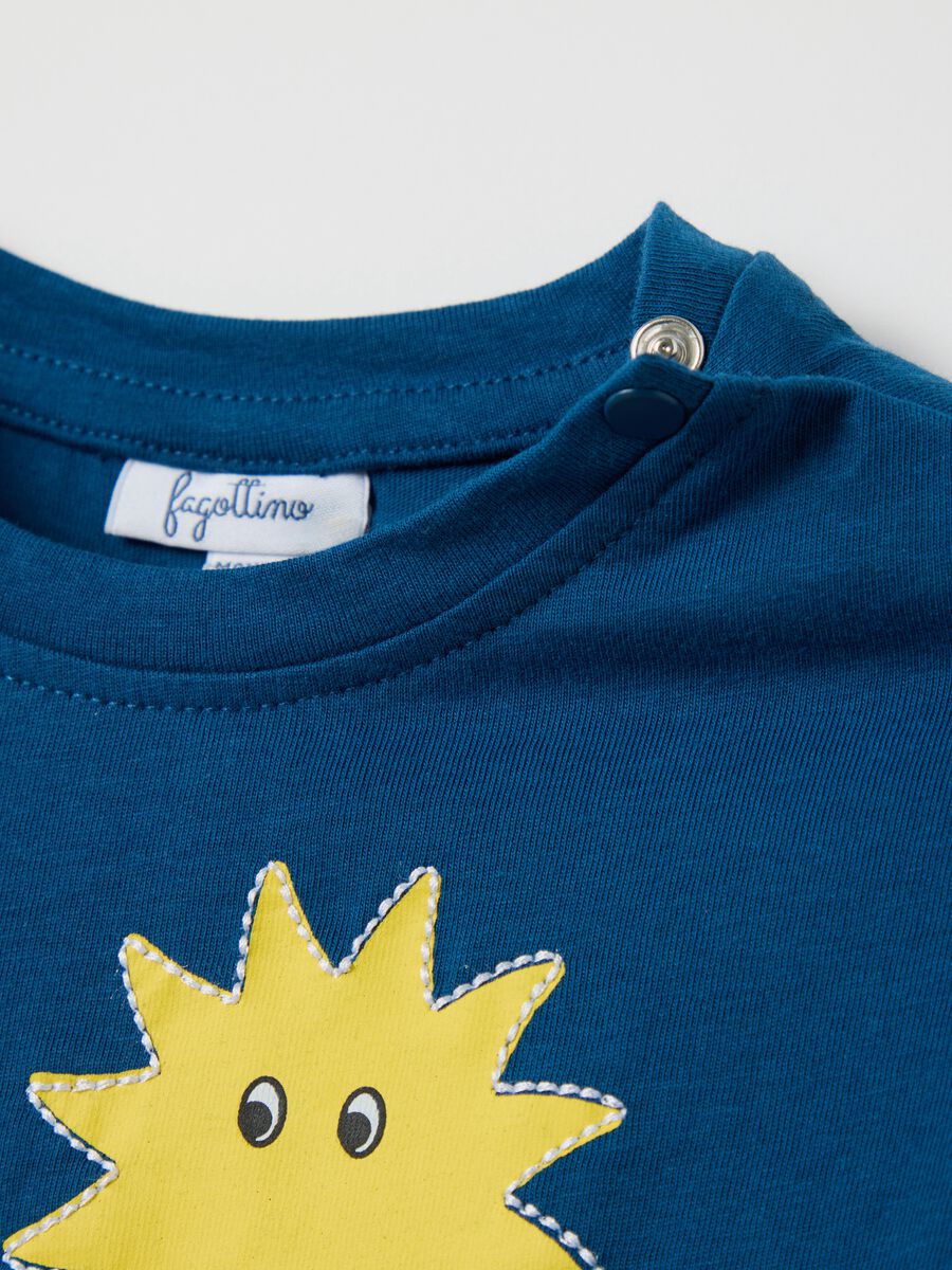 Blue Surf Fest Printed T-shirt for Kids_3