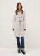 Regular fit beige single-breasted coat with belt_1