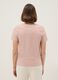 T-shirt in puro cotone rosa regular fit con scollo a V_2