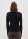 Black Cotton Blend Regular Fit Turtleneck_2