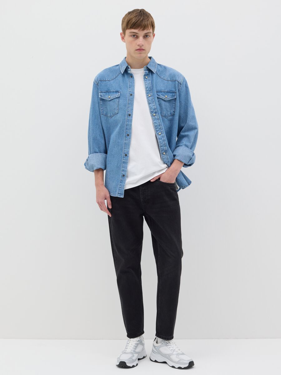 Cowboy shirt in denim_1