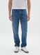 Straight fit blue jeans in pure cotton_2