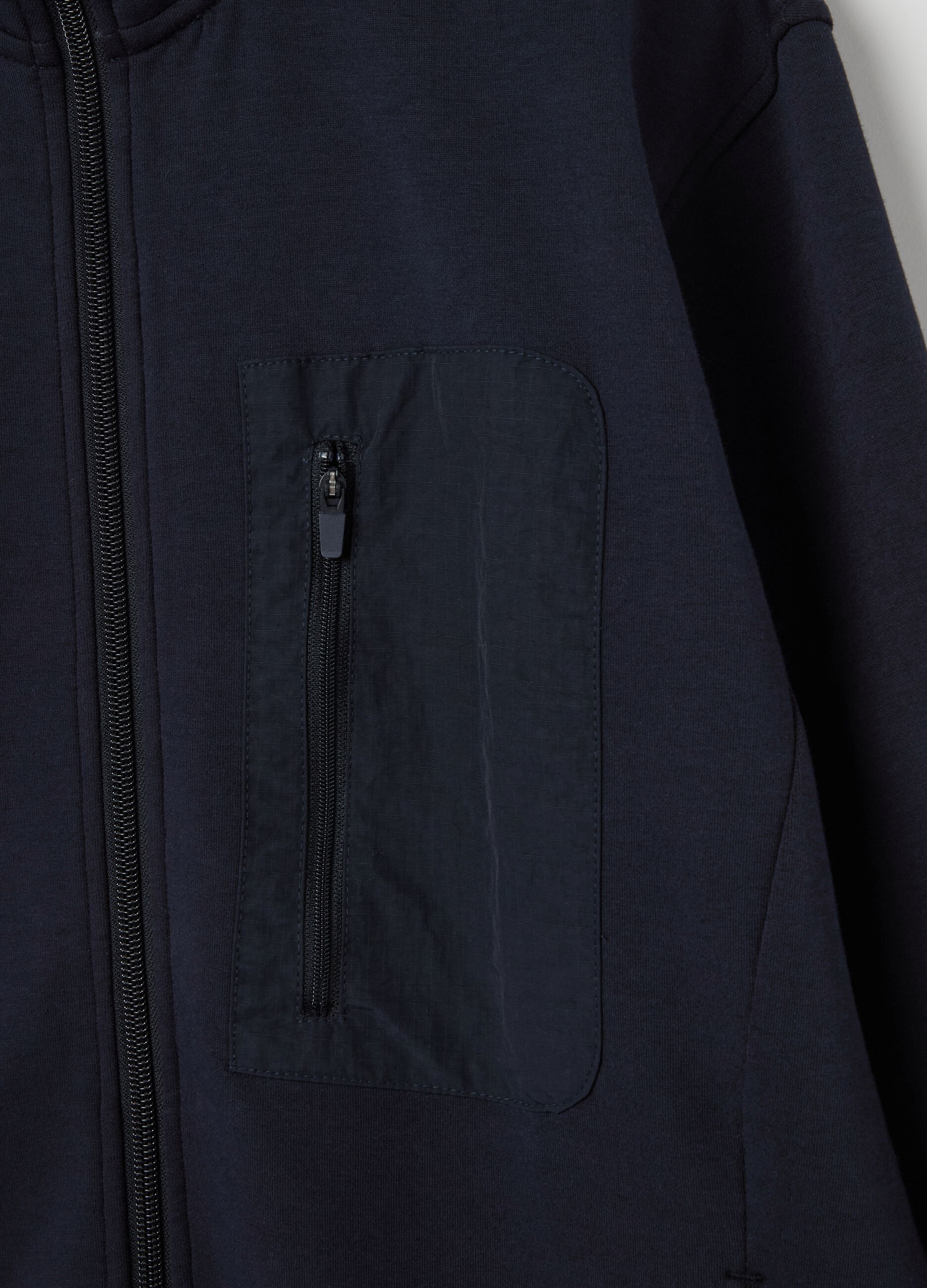 Full-zip in tessuto tecnico