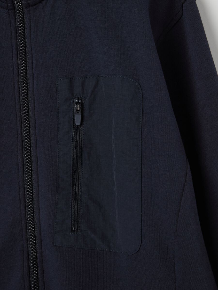 Full-zip sweatshirt in technical fabric_5