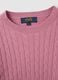 Pink pullover with round neckline_5