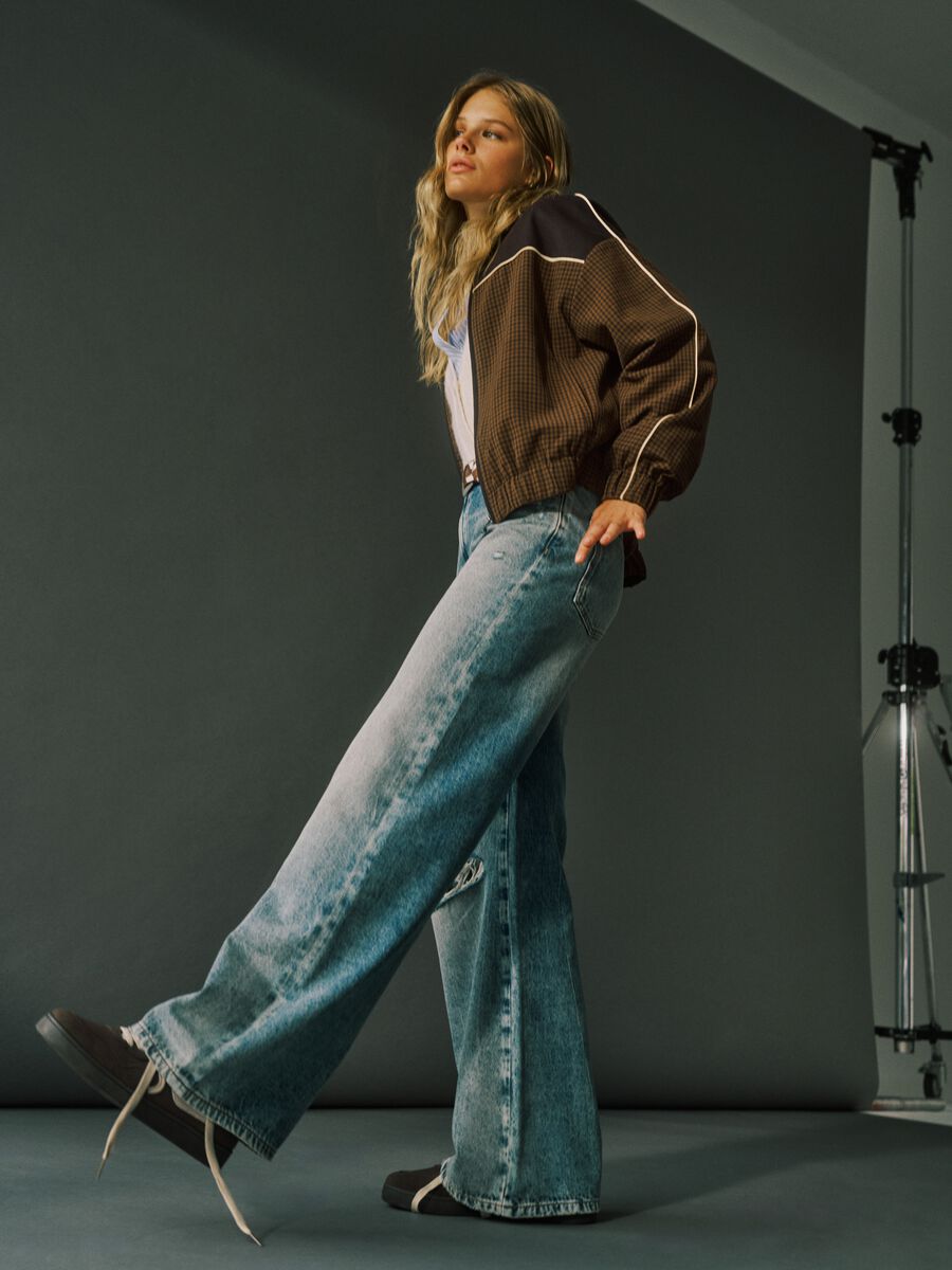 Jeans in puro cotone denim baggy_0