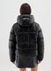 Black Iconic Puffer Jacket with Hood_2