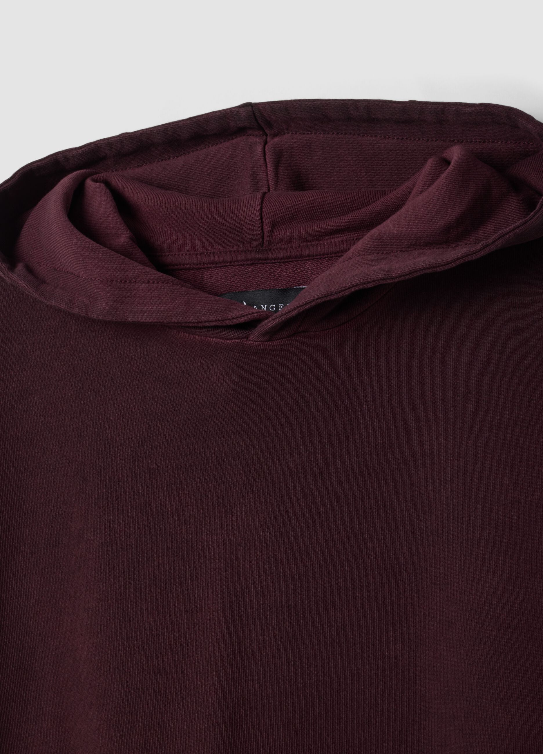 Red pure cotton oversized hoodie