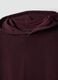 Red pure cotton oversized hoodie_5