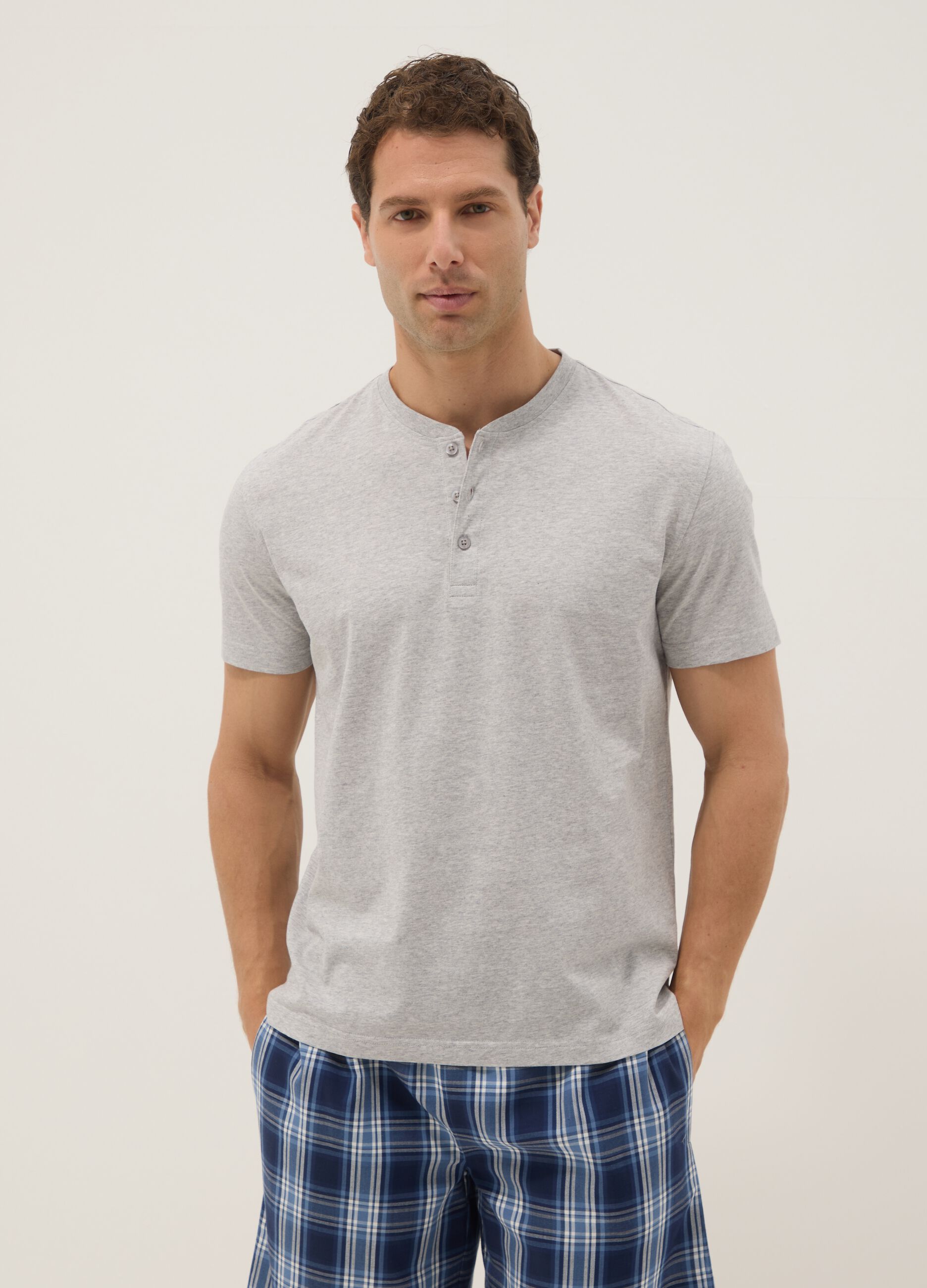 Multicolour Regular Fit Short Pyjamas in Pure Cotton