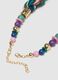 Multicolour glass necklace with woven design_1