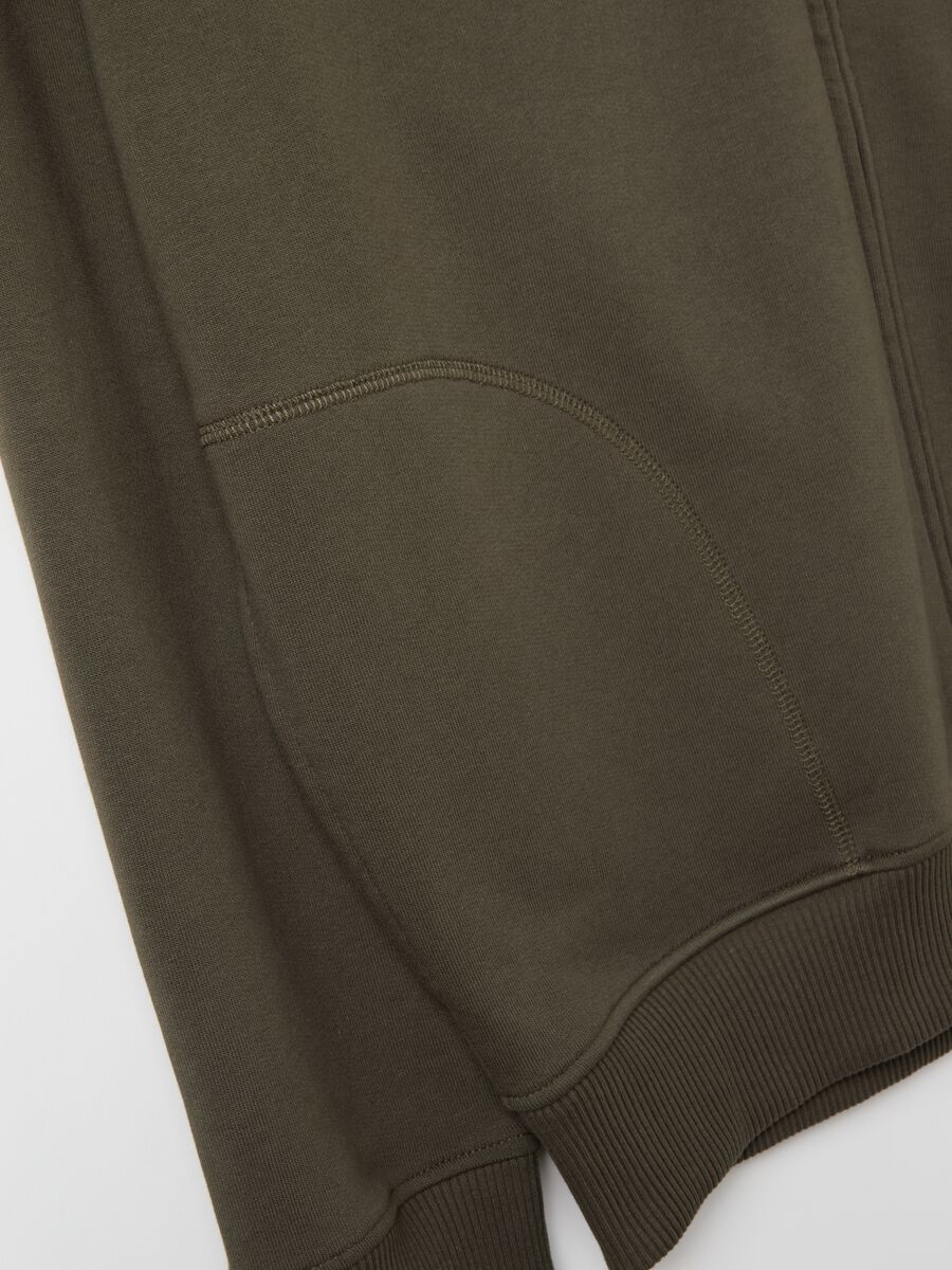 Over-fit full-zip sweatshirt in cotton with hood_5