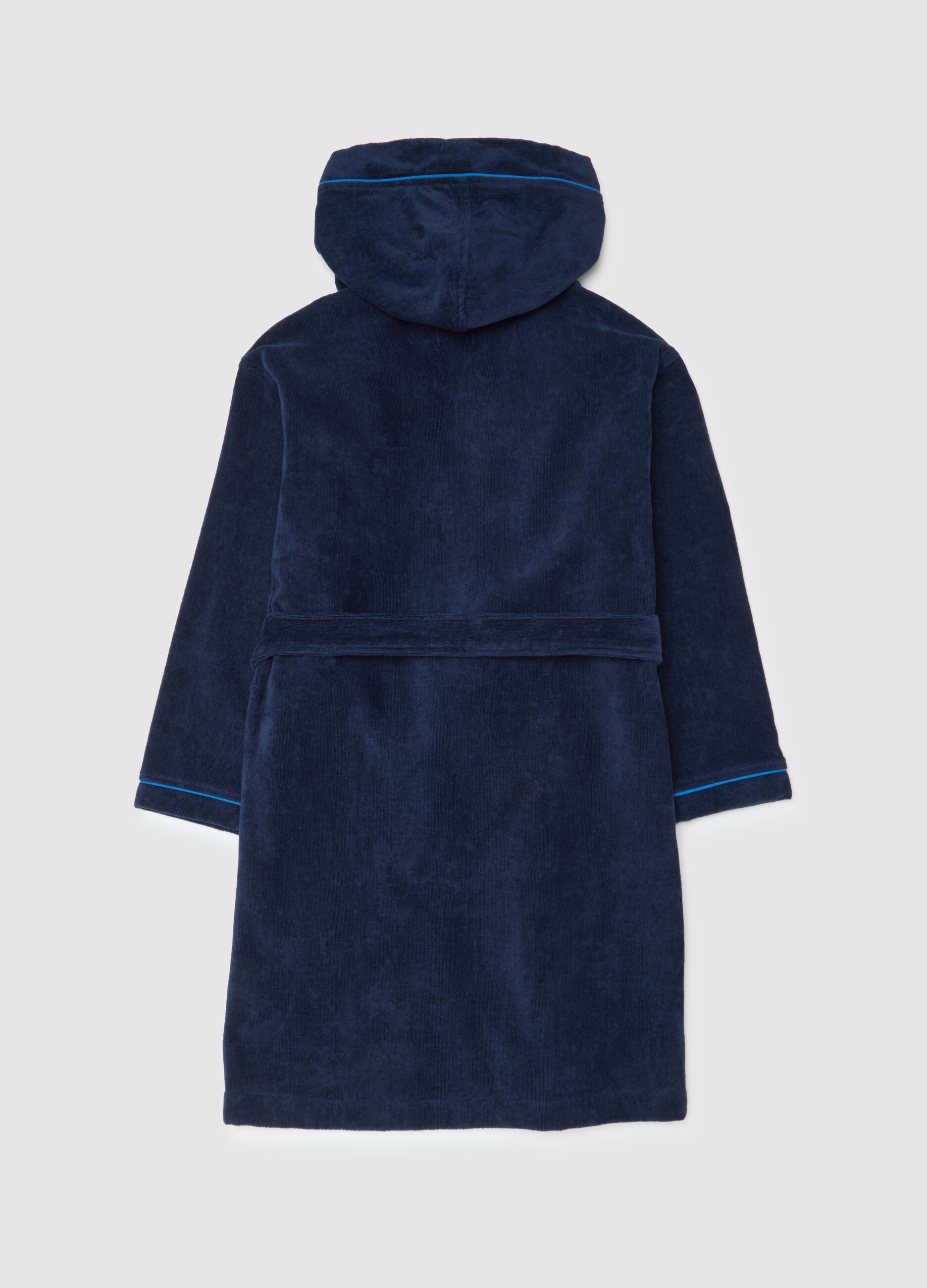 Boys' multicolour pure cotton bathrobe