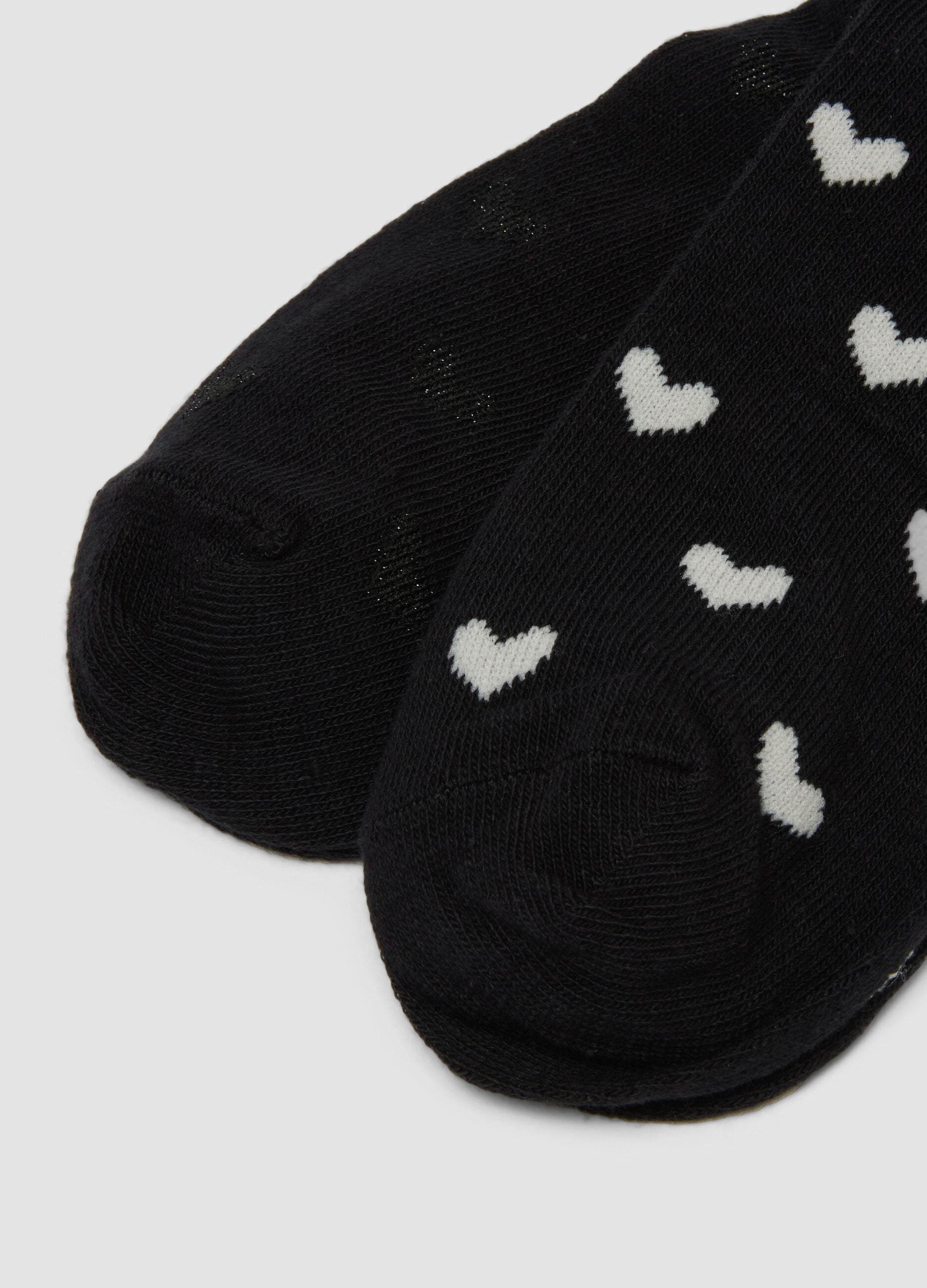 Five-pack of multicolour short socks in organic cotton blend