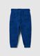 Kids' blue regular fit pure cotton trousers_1