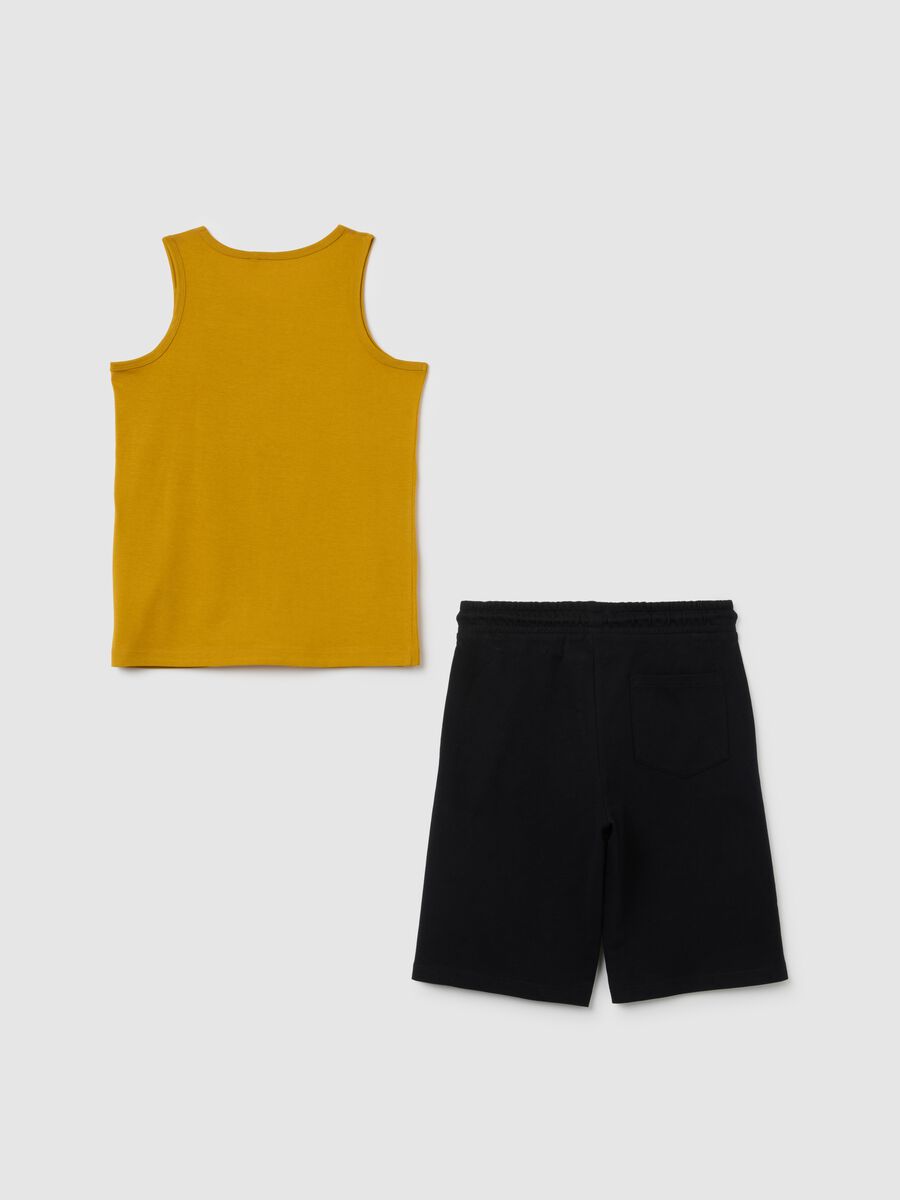 Gold regular fit pure cotton set for boys_1