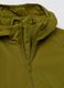 Green kids&rsquo; rain jacket with hood and zip_3
