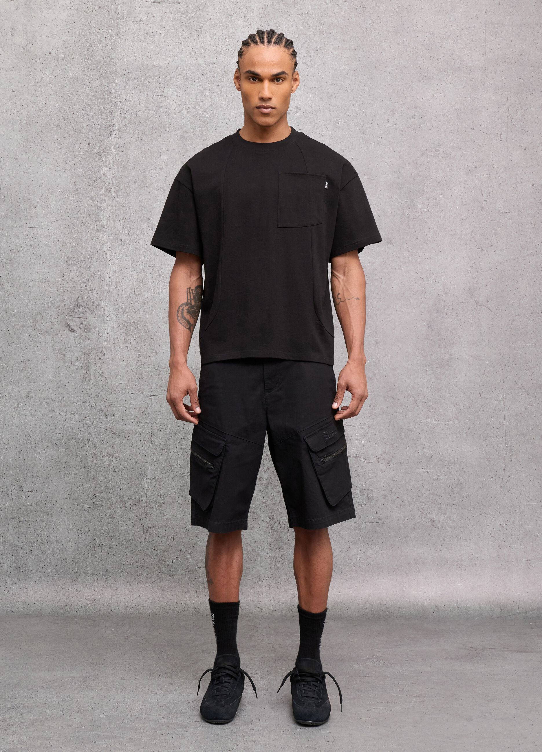 Black Cargo Shorts