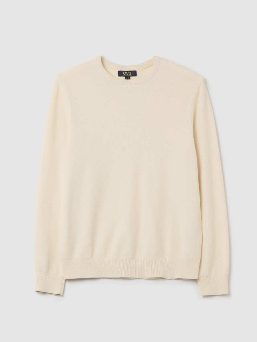 Cotton pullover with micro weave_4