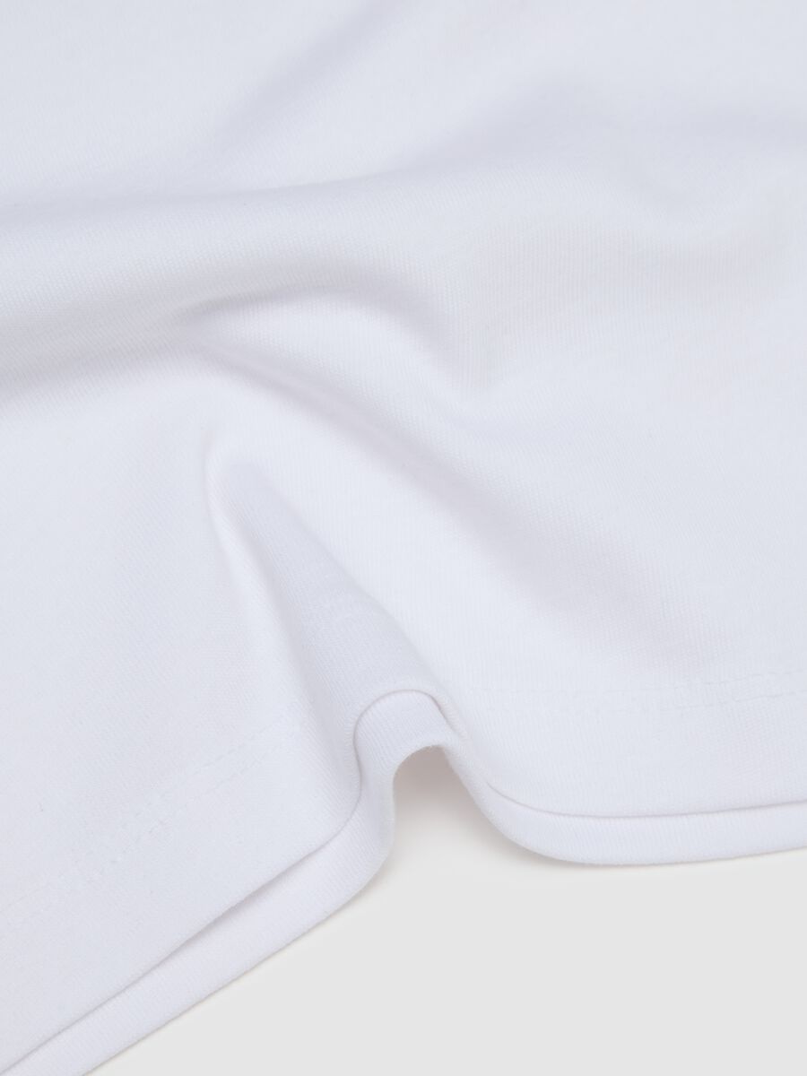 Canottiere da ragazzo in puro cotone bianco regular fit_2