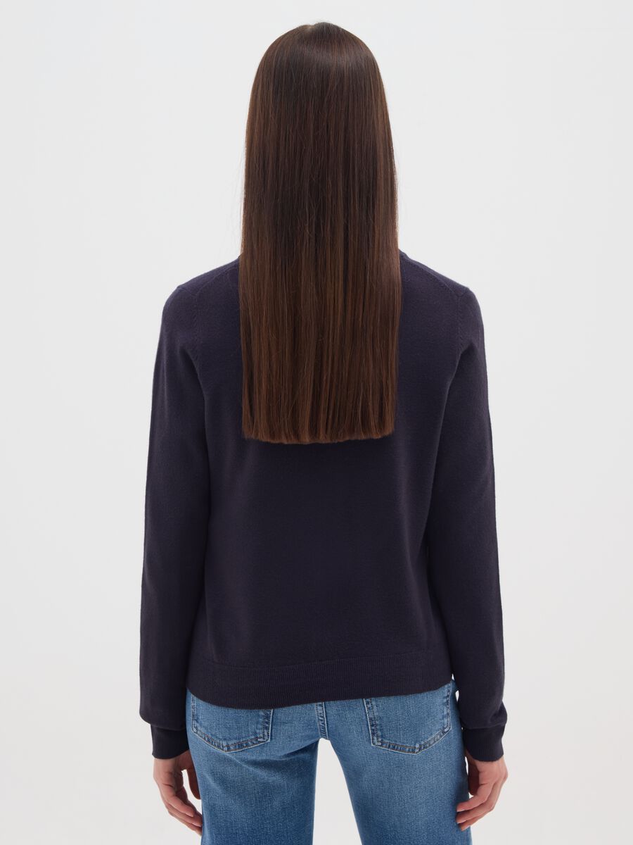 Knitted Blue Cardigan_2